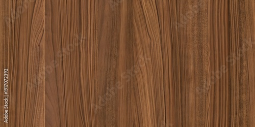 Warm Medium Brown Natural Walnut Wood Grain Horizontal Plank Texture Seamless Background