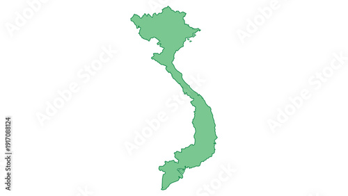 Vietnam outline green