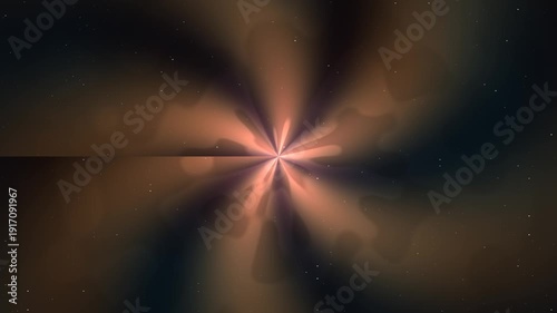 Abstract Light Burst Background Loop with Warm Tones and Radial Motion.
