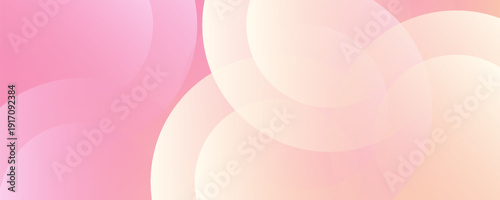 Minimalist banner background, pastel colorful, pink and yellow gradations