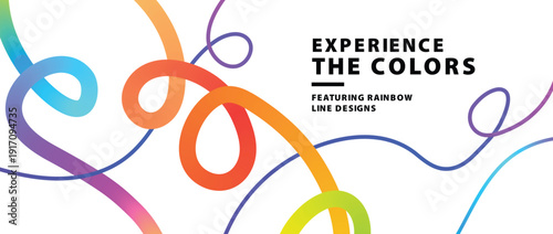 Vibrant colorful swirls experience