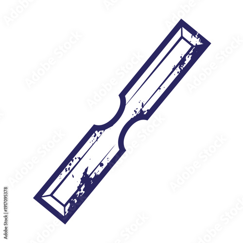 Grunge texture Grungy metal scraper tool with worn edges and surface  used for scraping and smoothing various materials Vintage Style