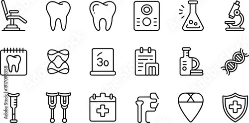 Medical and dental icons