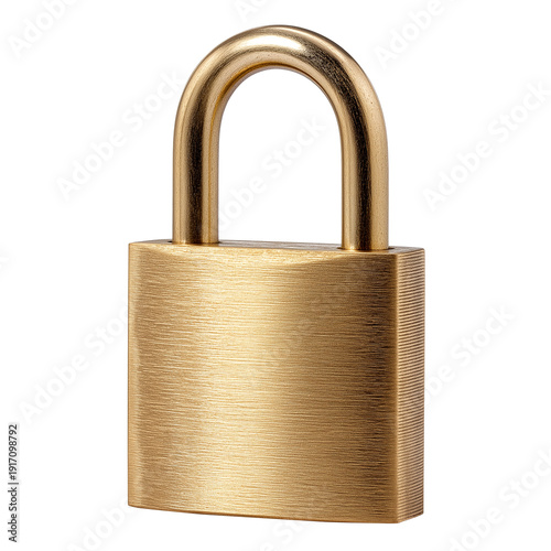Gold locked padlock security showing protection safety keeping out unwanted access