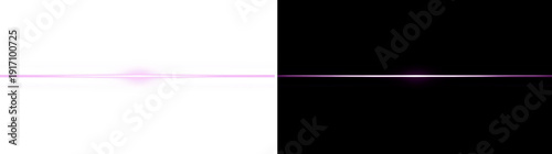 Abstract diagonal pink neon light streak with glowing laser beam lens flare effect and futuristic energy motion