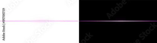 Abstract diagonal pink neon light streak with glowing laser beam lens flare effect and futuristic energy motion