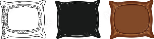 Elegant square pillows in various styles and color options available