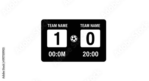 Soccer Scoreboard Display Board Numbers.