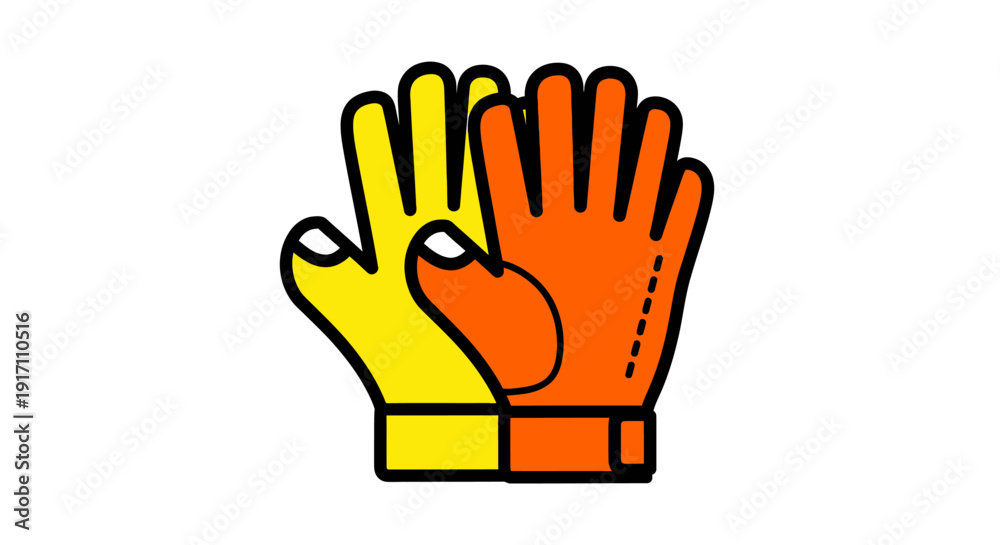 Fototapeta premium Colorful Gloves for Hand Protection.