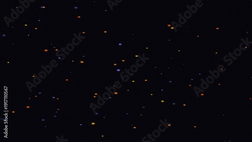 Abstract Dark Background with Scattered Small Yellow Dots.
