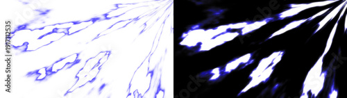 Purple energy waves swirl with abstract detail in photography