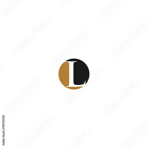 Creative, modern, elegant, trendy, unique, and artistic L initial letter icon logo in gold and dark gray. L letter icon logo design template. Creative L initial symbol.