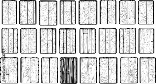 Varied Wood Planks: A Texture Collection