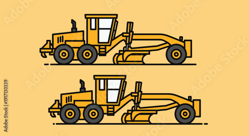 Yellow Construction Vehicles Front End Loader.