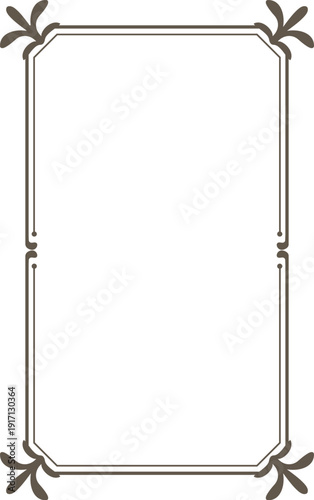 Frame Border With Flourish Victorian