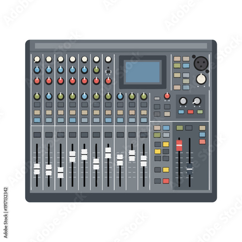 Professional Audio Mixing Console for Music Production and Sound Engineering