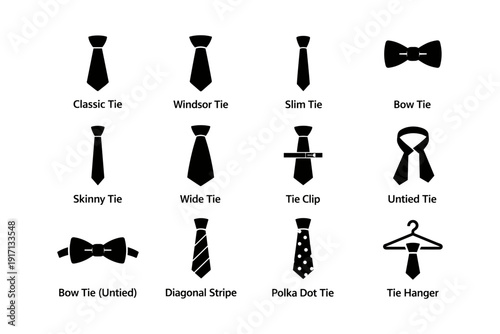 Types of ties and accessories: classic, windsor, slim, bow, and more