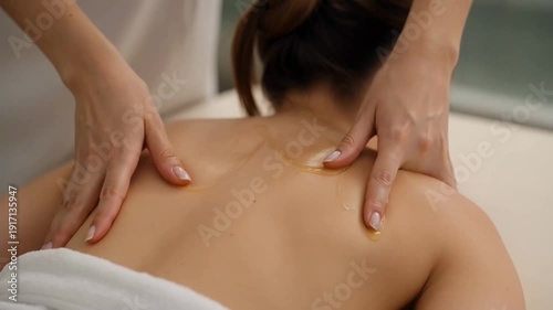 Wallpaper Mural Serene spa experience: a woman lies peacefully on a massage table, draped in a soft white towel, ready for relaxation and rejuvenation. Torontodigital.ca