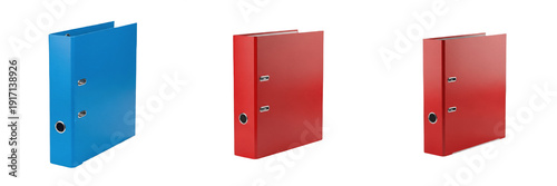 Slika na platnu Binder isolated on white background, school binder, student binder, office binde
