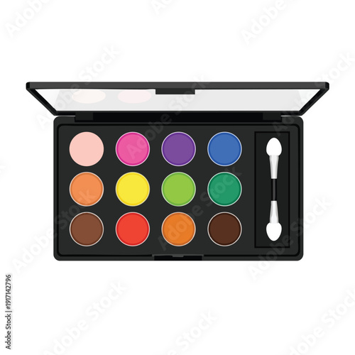 Vibrant Eyeshadow Palette with Bright and Bold Colors for Creative Makeup Looks