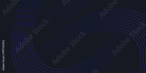 Modern Professional Backdrop with Creative Concentric Dark Blue Line Arcs