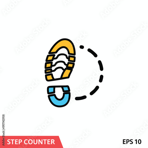 Modern Step Counter Device for Fitness and Health Tracking