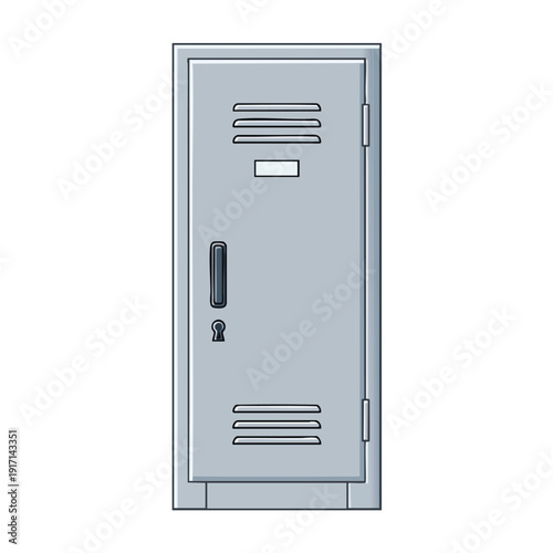 Modern Steel Lockers in a Uniform Storage Room for Secure Organization