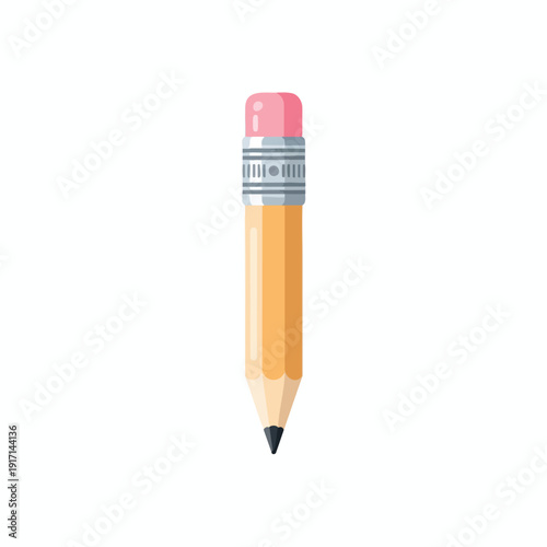 Creative Pencil with Pink Eraser for Writing and Drawing