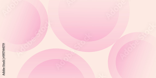 Simple background, modern minimalist pink and yellow gradations, circle art modern nice abstract