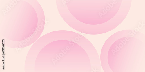Simple background, modern minimalist pink and yellow gradations, circle art modern nice abstract