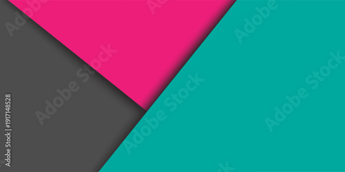 Vector background overlap dimension modern design green turquoise with gray and pink color background. illustration vector design background