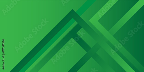 Green abstract background with geometric shapes gradient color for presentation design. Suit for business, corporate, institution, conference, party, festive, seminar, and talks.