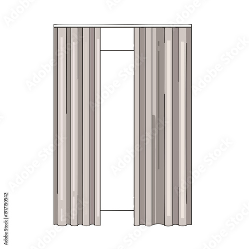 Elegant Modern Curtain Panel for Home Decor and Interior Design