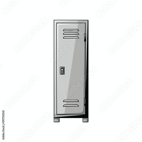 Industrial Metal Storage Locker for Secure Equipment and Personal Items