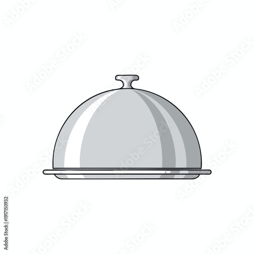 Elegant Silver Food Cover Dome for Catering and Presentation