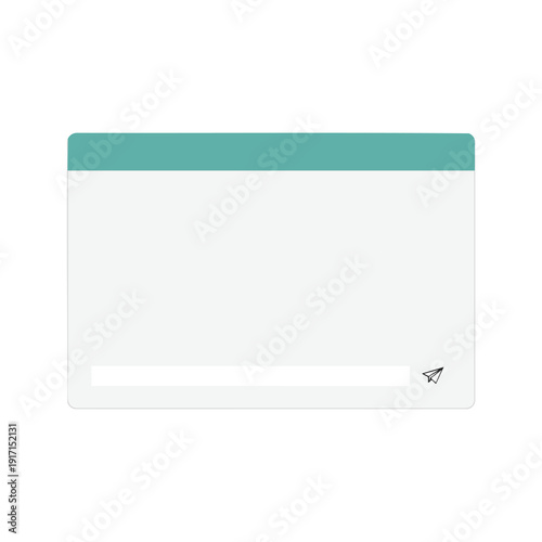 Modern Digital Interface with Chat Window for Communication and Business Applications