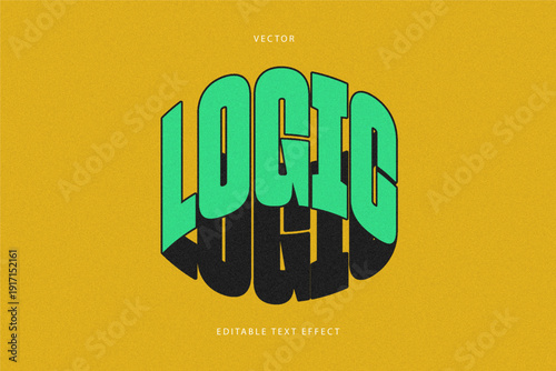 Logic editable text effect