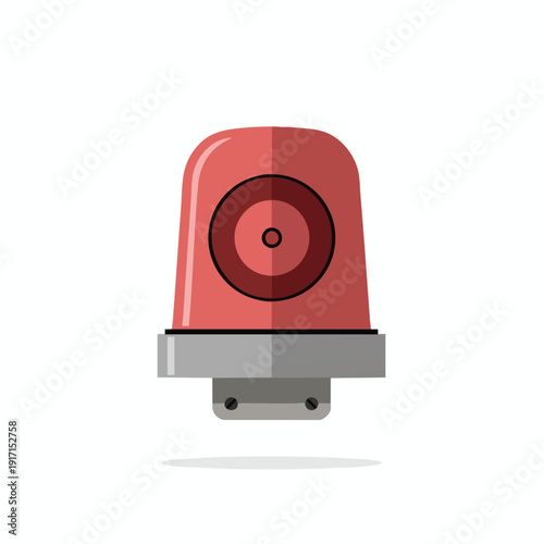 Vigilant Surveillance Alert Light in Bright Red with Warning Signal