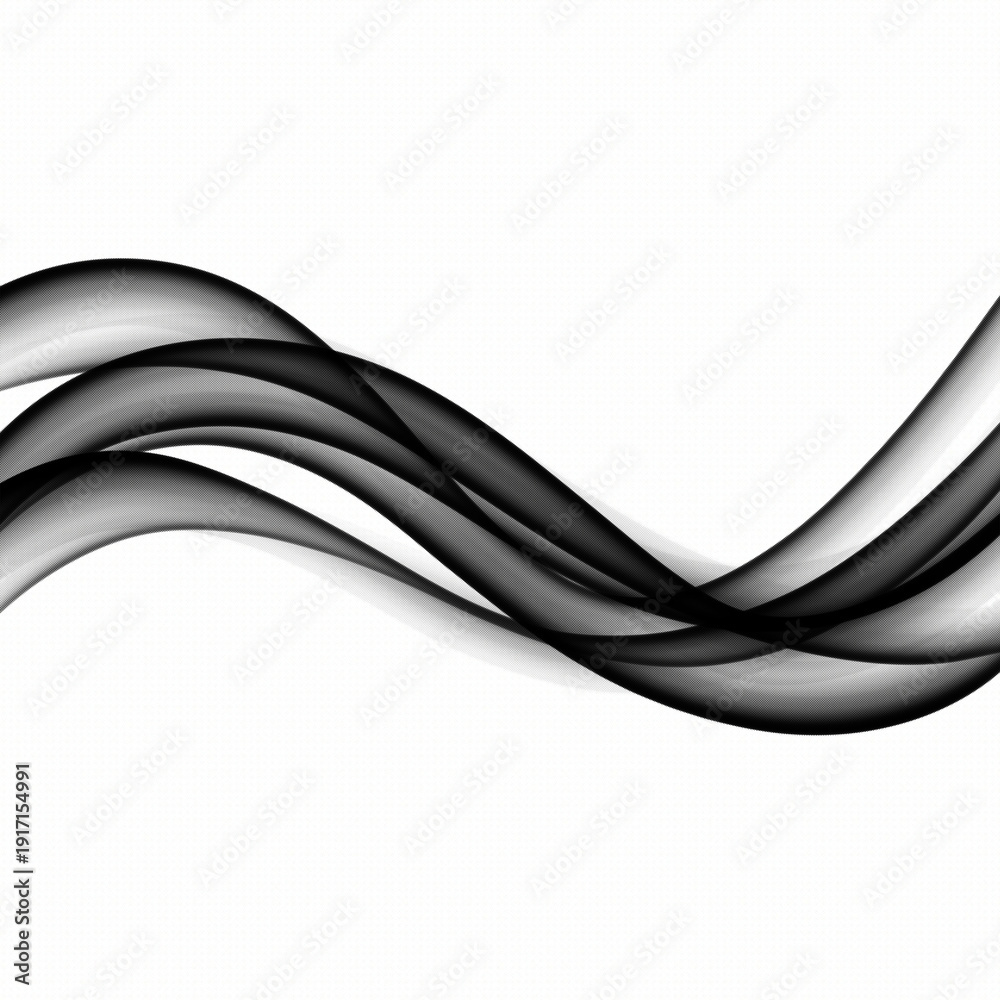 Fototapeta premium Dynamic Dark Wave Arc with Halftone Pattern Overlay