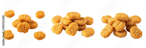 Fotografía Chicken nuggets isolated on white background, fried chicken bites, chicken snack