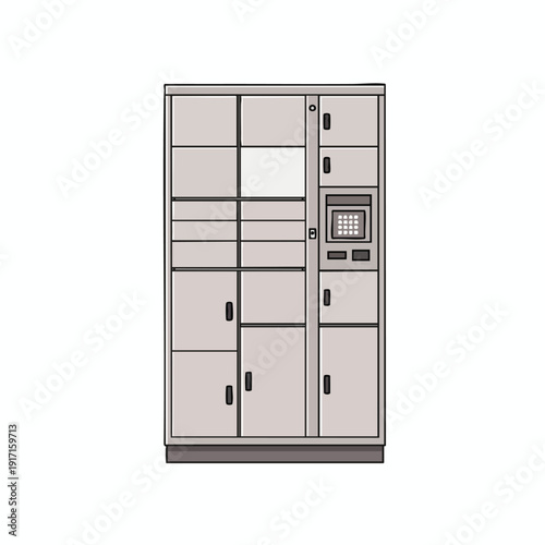 Modern Secure Storage Cabinet for Office or Commercial Use