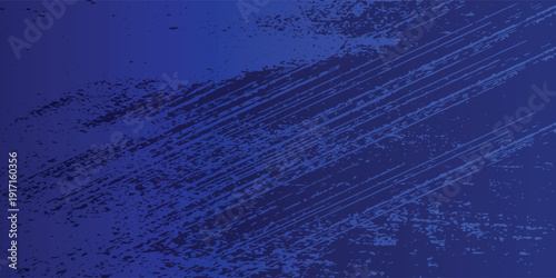 Abstract Blue Grunge Texture Background With Diagonal Paint Streaks And Distressed Surface