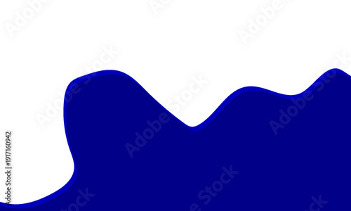 Abstract Blue Paint Drip Background with Liquid Flowing Waves,eps 10