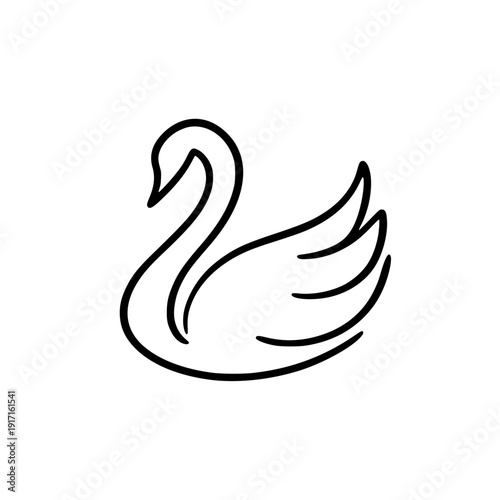 Swan Icon silhouette