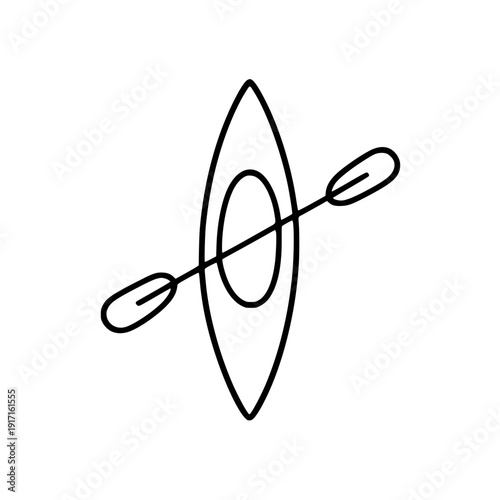 Kayak Icon silhouette