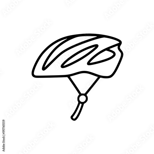 Bicycle Helmet Icon silhouette