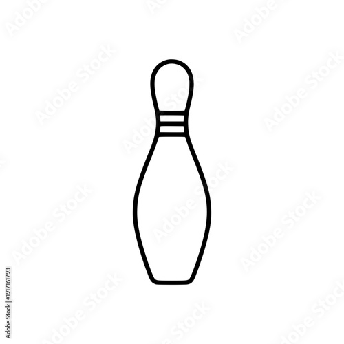 Bowling Pin Icon silhouette