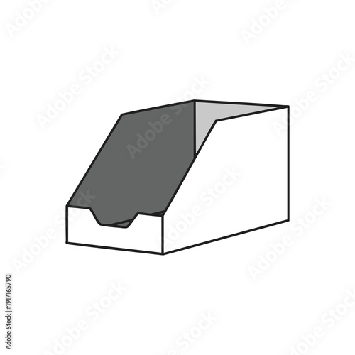 Minimalist Illustration of a Modern Bread Box for Kitchen and Food Storage