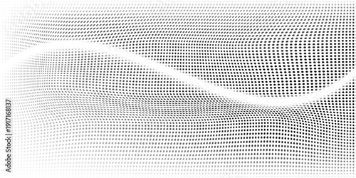 Black-white gradient halftone dots background. Pop art in vector illustration EPS 10