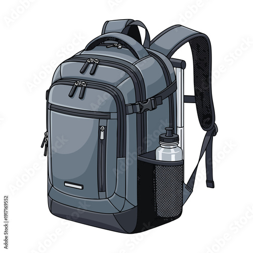 Hiking Backpack with Water Bottle Holder